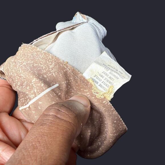 Vintage brown/white floral collared dress - Picture 6 of 6